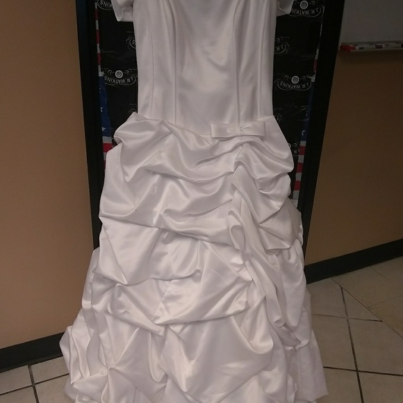 david's bridal white dress